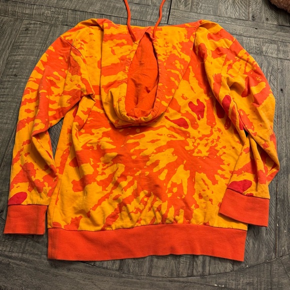 Gymshark color burst‎ hoodie size XS orange woman’s - Picture 7 of 7